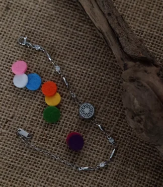 Srebrna bransoletka z ażurowym wzorem kwiatowym