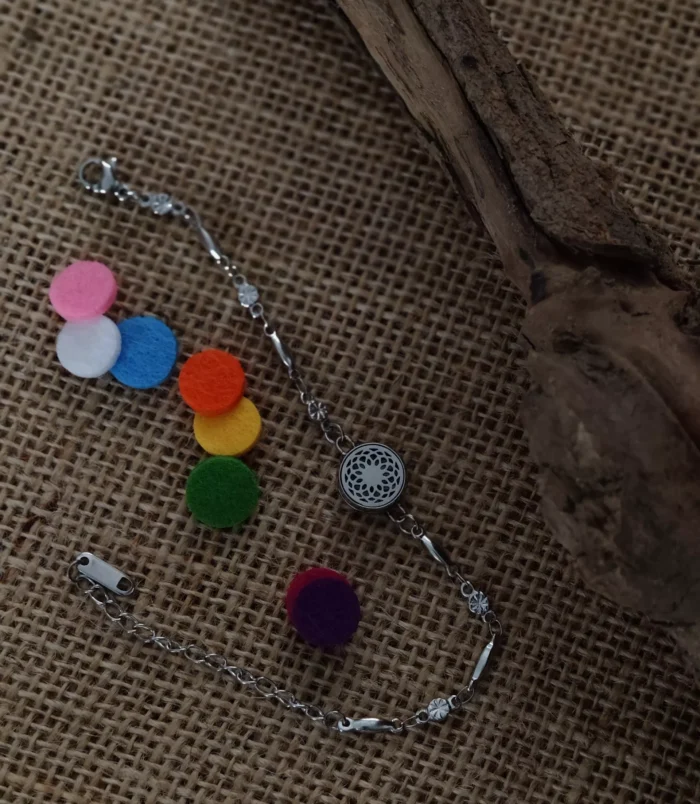 Bransoletka ROZKWIT 2 Srebrna bransoletka z ażurowym wzorem kwiatowym